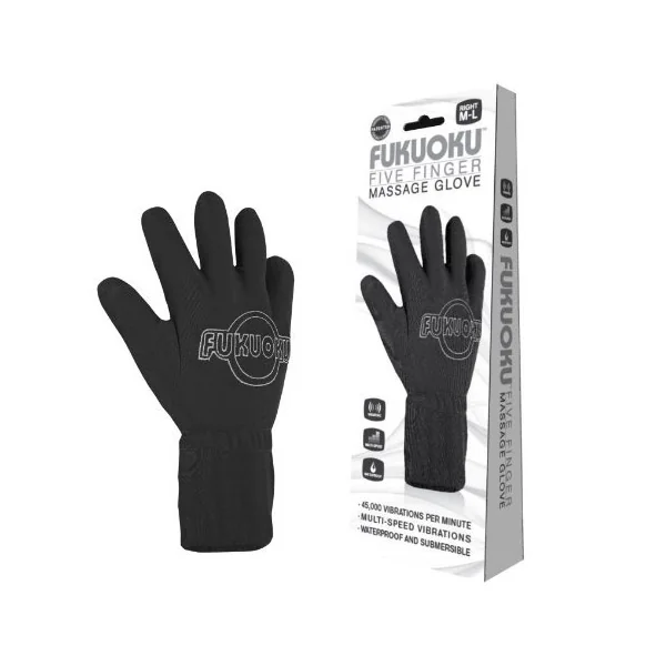 Fukuoku Vibrating Five Finger Massage Glove Right Hand