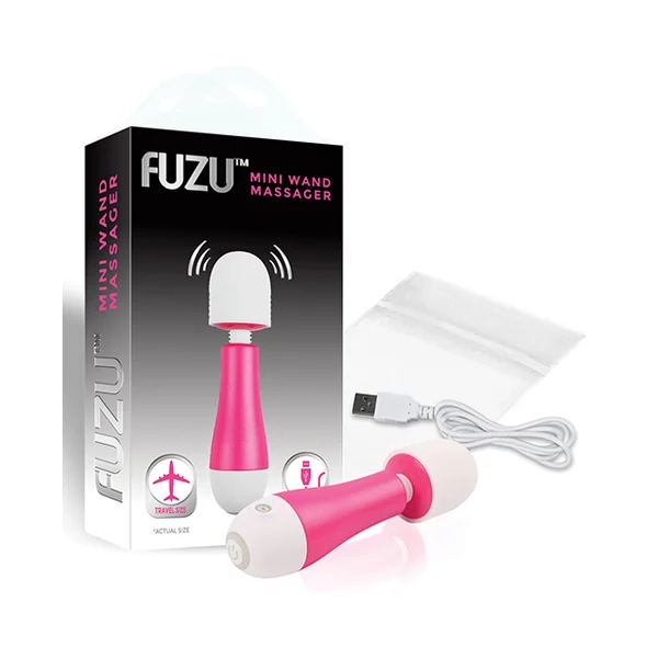 FUZU RECHARGEABLE & TRAVEL SIZE MINI WAND PINK