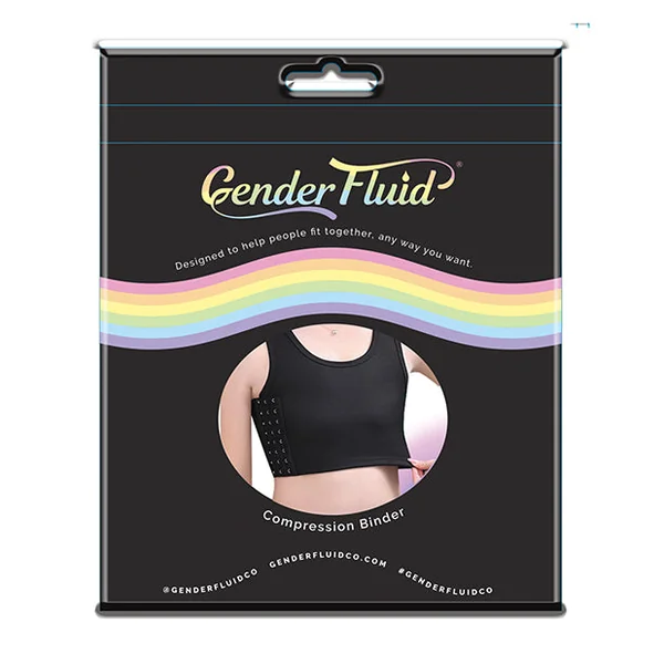 Gender Fluid Chest Compression Binder - Xxl Black