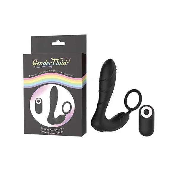 Gender Fluid Enrapt Prostate Vibe w/Remote – Black