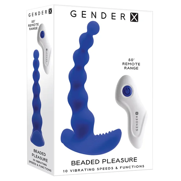 Gender X Beaded Pleasure Remote Controlled Vibrator