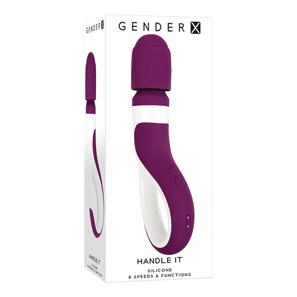 Gender X Handle It Wand - Purple/white