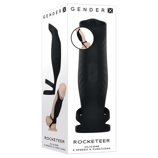 Gender X Rocketeer Triple Ring Vibrating Cock Sheath