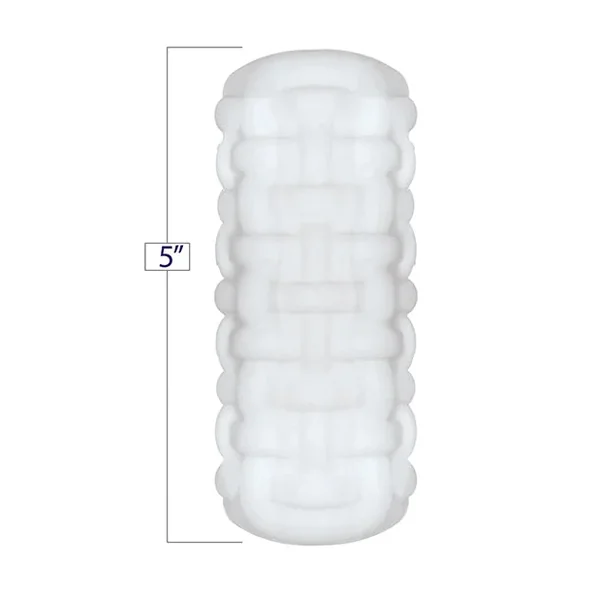 GeoStroker Two 5″ Ultra-Soft TPR Stroker – White