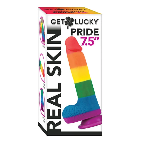 Get Lucky 7.5" Real Skin Series Pride- Rainbow