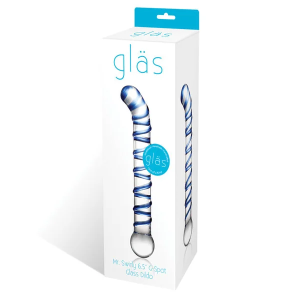 Glas Mr. Swirly 6.5" G-spot Glass Dildo