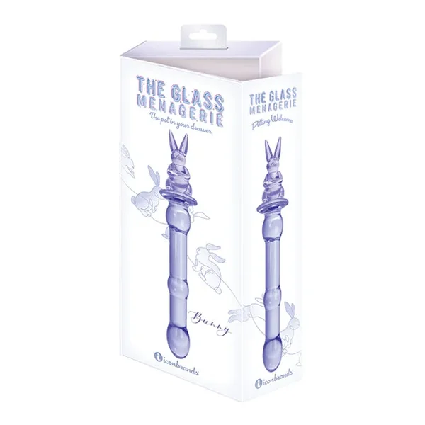 Glass Menagerie Rabbit Glass Dildo – Pink