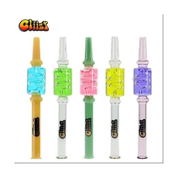 Gliizy Spiru Colored Glass Honey Straw Purple