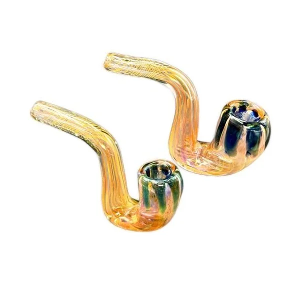 Gold Fumed 6in Stand Sherlock Hand Pipe