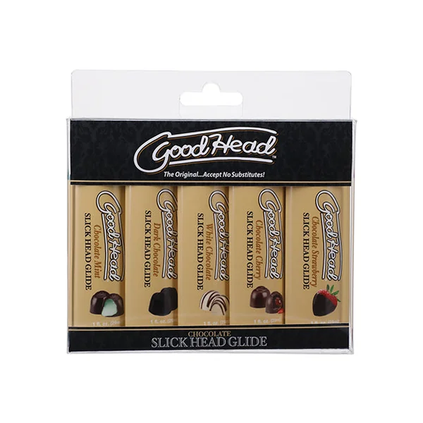 Goodhead Chocolate Slick Head Glide - Asst. Flavors Pack Of 5