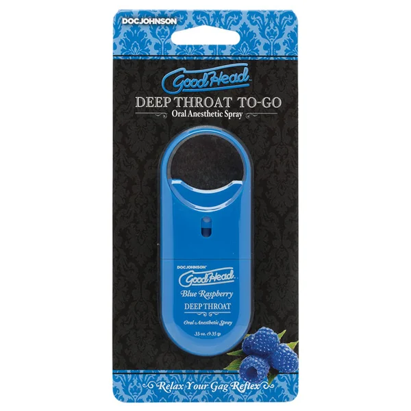 GOODHEAD DEEP THROAT SPRAY TO GO BLUE RASPBERRY