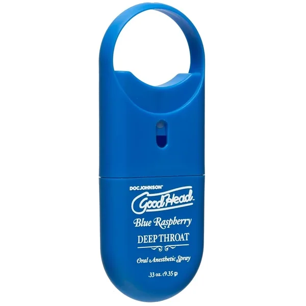 GoodHead Deep Throat To-Go Oral Anesthetic Spray Blue Raspberry .33oz
