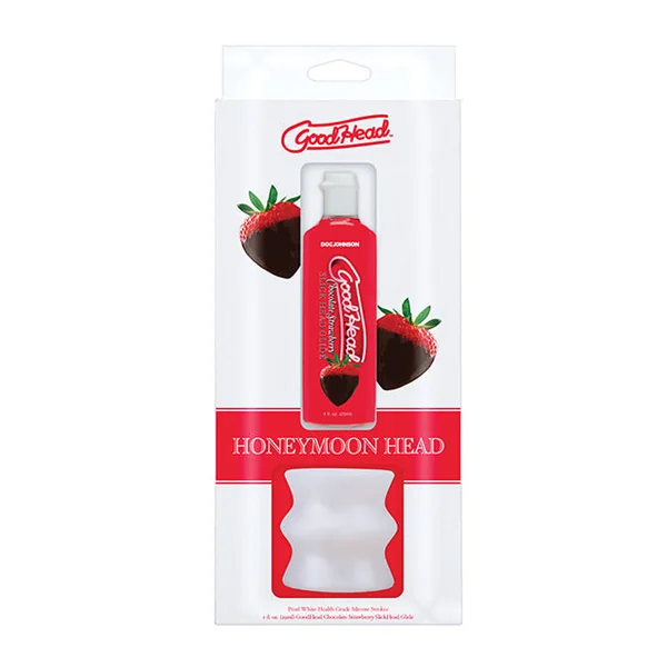 GoodHead Honeymoon Kit Includes Stroker & Slick Head Glide - 1 oz Bottle Chocolate Strawberry
