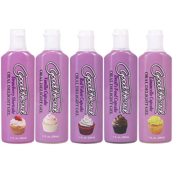 GOODHEAD ORAL DELIGHT GEL 5 PK CUPCAKES