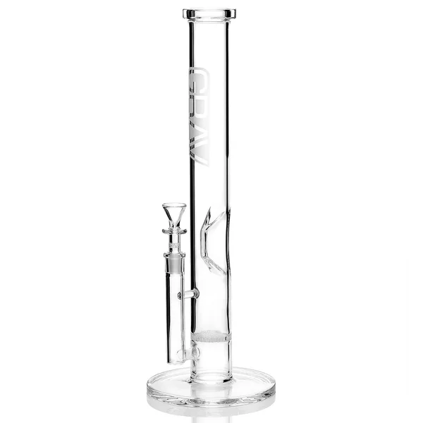 Grav Large Straight Base W/Disc Water Pipe