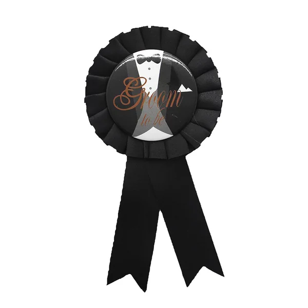 Groom To Be Ribbon Badge