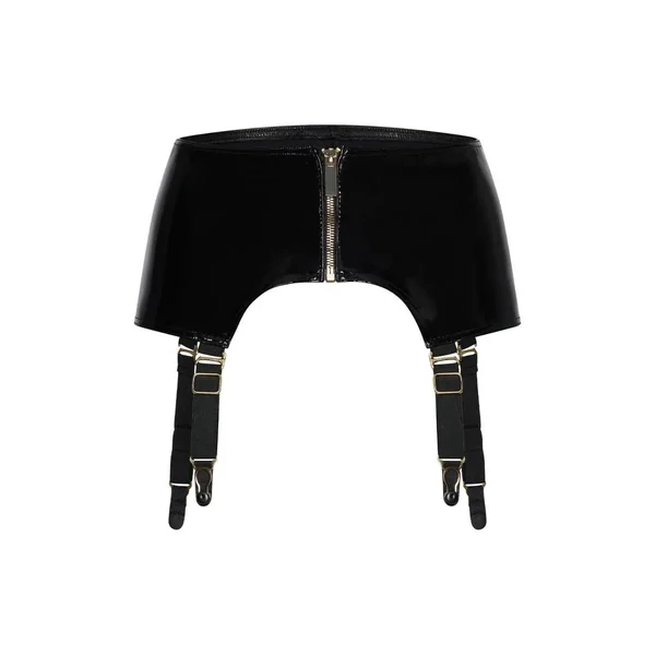 Guilty Pleasure Midnight Suspender Belt Black Medium