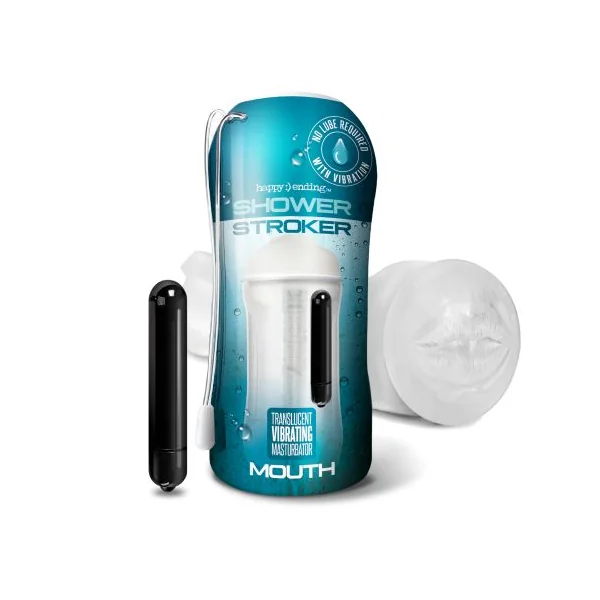 HAPPY ENDING VIBRATING SHOWER STROKER MOUTH