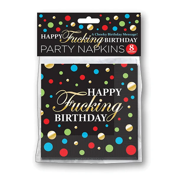 Happy Fucking Birthday Napkins - Pack Of 8