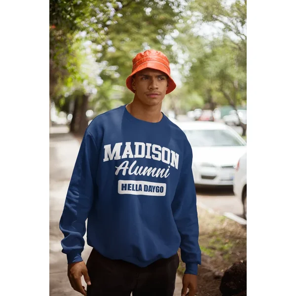 Hella Raw Unisex Madison High Hella Daygo Sweatshirt