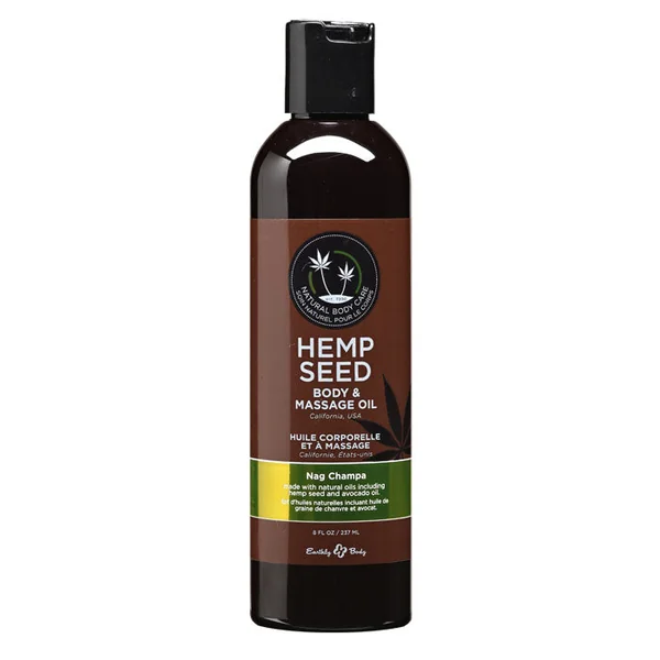 Hemp Seed Body & Massage Oil Nag Champa by Earthly Body