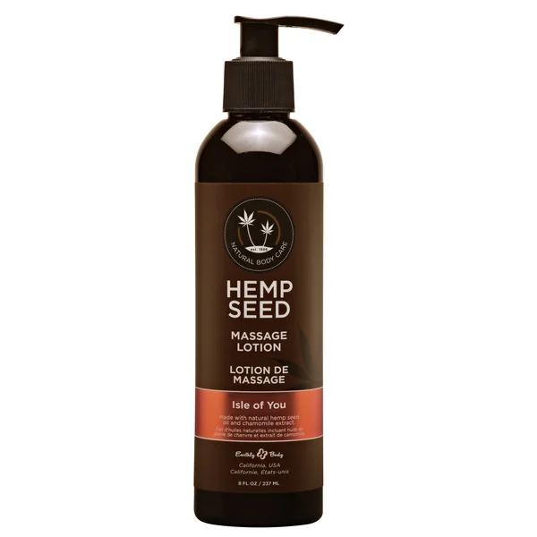 Hemp Seed Massage Lotion - Isle of You - 8 Fl. Oz. / 237ml
