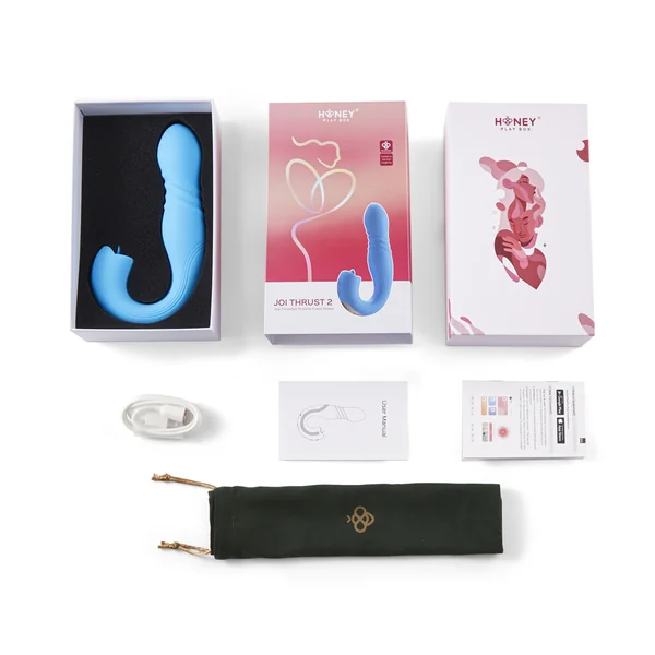Honey Play Box Joi Thrust 2 App-Controlled Thrusting Rabbit Vibrator