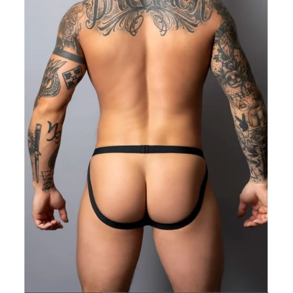 HOT MESH JOCK BLACK L/XL