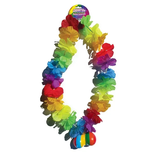 Hott Products Rainbow Light Up Boobie Flower Necklace