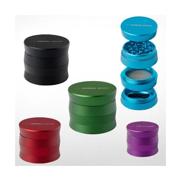 Human Grade Aluminum 4pc Grinder Model 1A 2in Light Blue