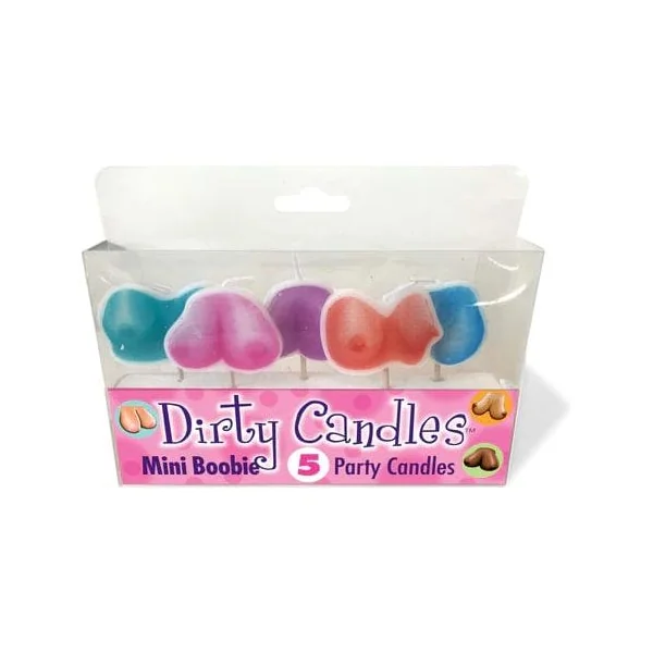 Humor - Dirty Boob Candles - Pack of 5