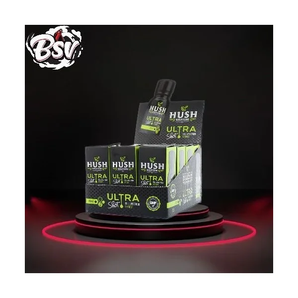 Hush Kratom 10ml Ultra Extract Shots 12pk