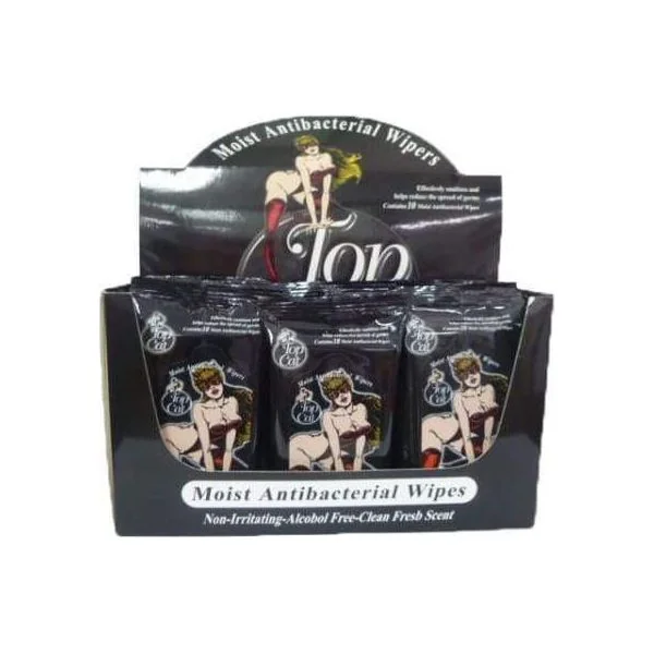 Hygiene - Top Cat - Antibacterial Wipes - Pack of 10