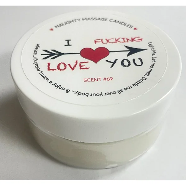 I F-Ing Love You Massage Candle - Madagascar Vanilla 1.7 Oz
