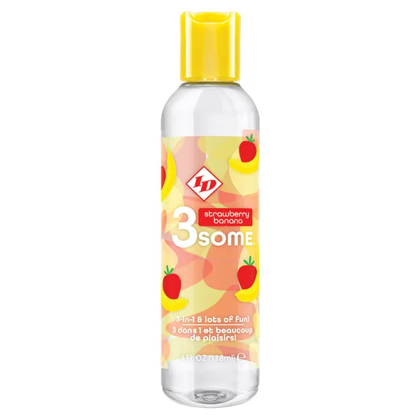 ID 3some Warming Lubricant - Strawberry Banana 4oz