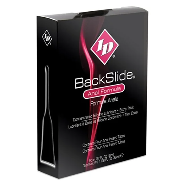 ID Backslide Concentrated Silicone Anal Lubricant - 8ml (4 Pack)