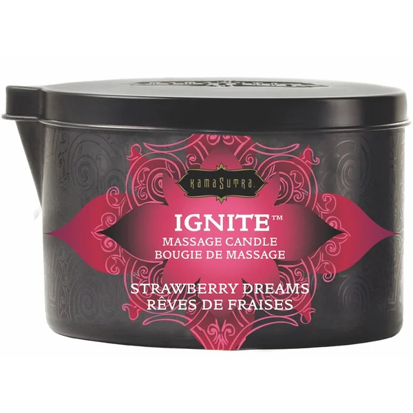 Ignite Strawberry Dreams Massage Candle - 6 Oz.