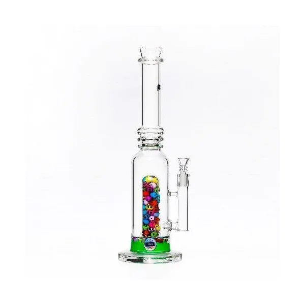 Inex 16in Center Piece Water Pipe Skull Green