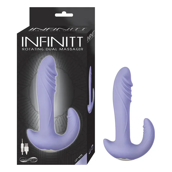 INFINITT ROTATING LAVENDER DUAL MASSAGER