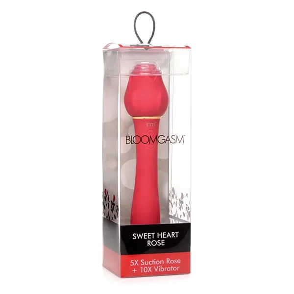 Inmi Bloomgasm Sweet Heart Rose 5x Suction & 10x Vibrator – Red