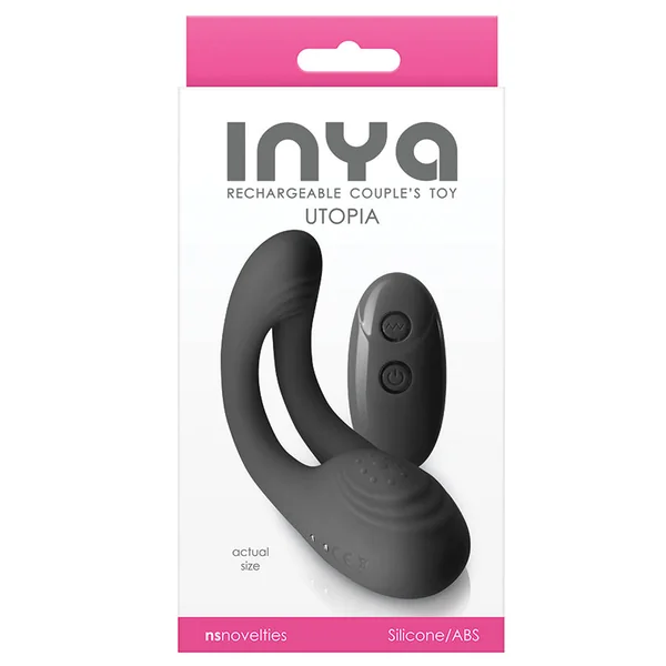 INYA Utopia Rechargeable Couple's Toy - Black