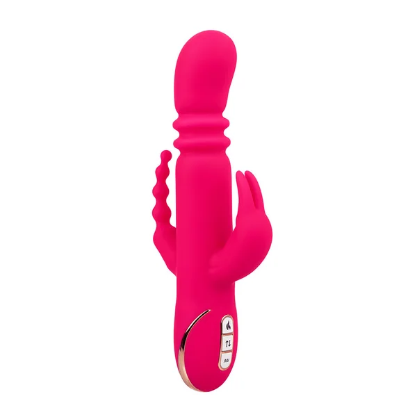 Jack Rabbit Signature Heated Silicone Triple Fantasy Rabbit Vibrator