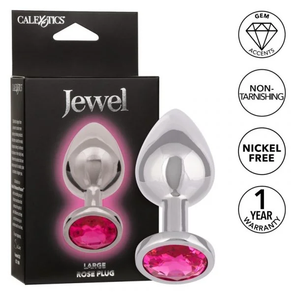 Jewel Rose Large Anal Plug by Cal Exotics