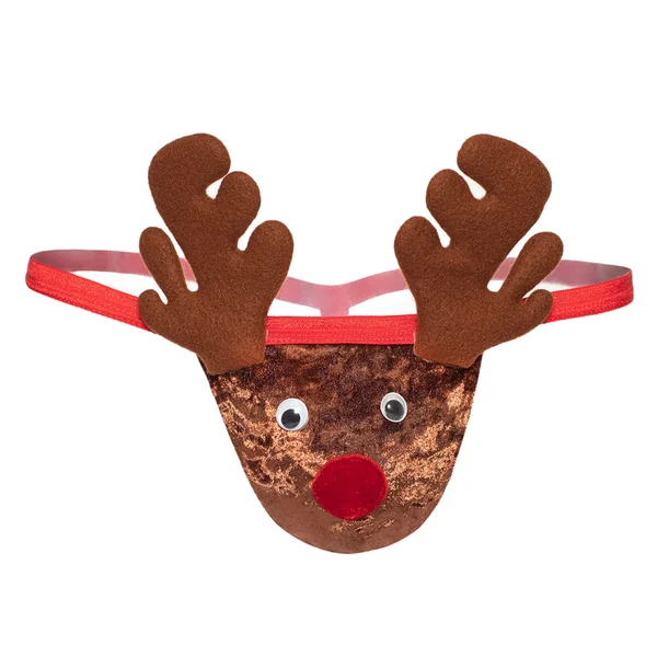 JSY Men's Christmas Reindeer G-String