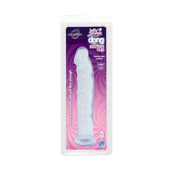 Juicy Jewels - Dong With Suction Cup - Clear