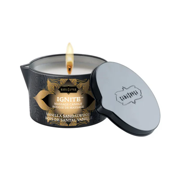 Kama Sutra Ignite Massage Candle - Vanilla Sandlewood