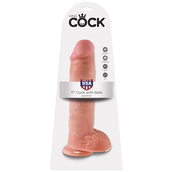 King Cock 11" Cock W/Balls