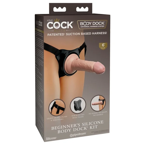 King Cock Elite® Beginner Body Dock Strap On Kit 6" by Pipedream®