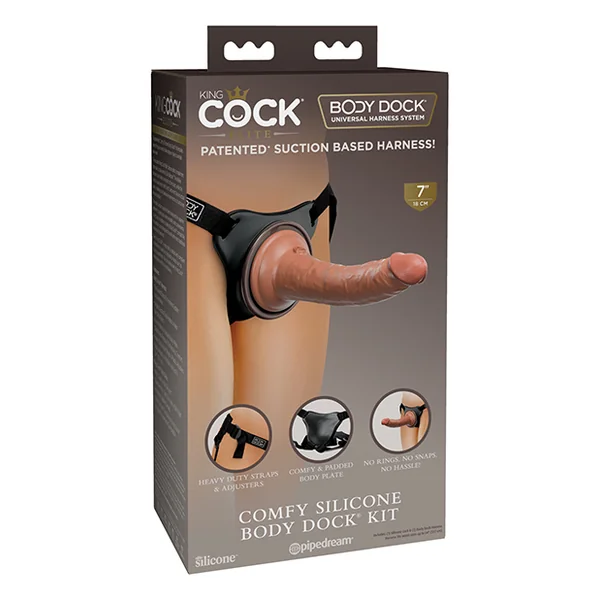 KING COCK ELITE COMFY SILICONE BODY DOCK KIT