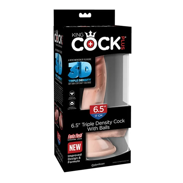 King Cock Plus 6.5" Triple Density Cock W-balls